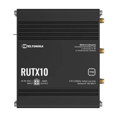 Router TELTONIKA RUTX10, Wi-Fi 5, 4x Gigabit, DIN rail
