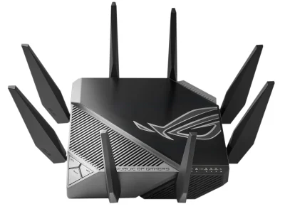 Router WiFi ASUS GT-AXE11000, Wi-Fi 6, 5x Ethernet, Black