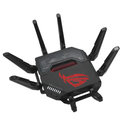 Router WiFi ASUS ROG Rapture GT-BE98, Wi-Fi 7, dual band 1376 + 5764 Mbps, 6x Gigabit