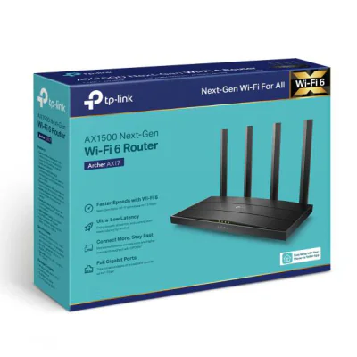 Router WiFi TP-LINK Archer AX17, Wi-Fi 6, dual band 300 + 1201 Mbps, 4x Gigabit