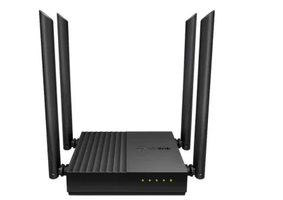 Router Wireless TP-Link ARCHER C64, standarde wireess: IEEE 802.11ac/n/a 5 GHz, IEEE 802.11n/b/g 2.4 GHz, viteza: 5 GHz: 867 Mbps (802.11ac), 2.4 GHz: 400 Mbps (802.11n), 4 × antene fixe de înaltă performanță, MU-MIMO, Processor:1.2 GHz CPU, interfat