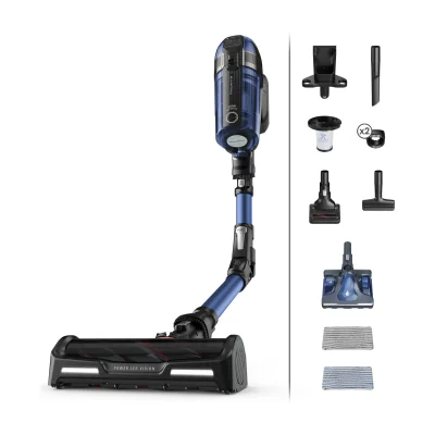 Rowenta RH98C0, 2-in-1 stick vacuum, Bagless, Blue, Grey, 0.9 L, Rectangular, Dry&wet