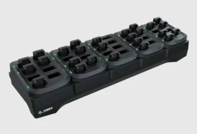 RS5100 40-SLOT SPARE BATTERY CHARGER, ALLOWS CHARGING OF 40 SPARE BATTERIES. REQUIRES PWR-BGA12V108W0WW, DC LINE CORD CBL-DC-382A1-01 A