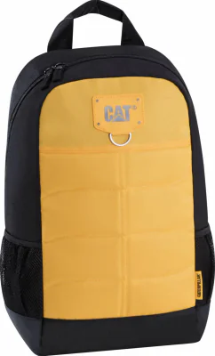 Rucsac CATERPILLAR Millennial Classic - Benji, material 600D HD polyester - negru cu galben "CAT-83431-12"