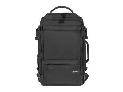 Rucsac laptop Natec Camel Lite, compatibilitate dimensiune laptop 15.6", 3 compartimente, capacitate 19L, material Polyester 600D, negru