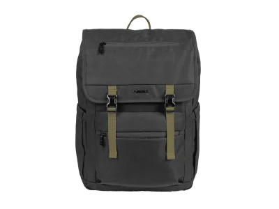 Rucsac laptop Natec Niala Hunter, compatibilitate dimensiune laptop 15.6", 4 compartimente, capacitate 18L, material 100% recycled p olyester, negru/verde