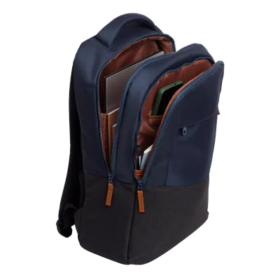 Rucsac laptop Trust Lisboa pentru laptop-uri cu diagonala de 16", material POM, RPET Polyester, RPET twill polyester, volum 23 L, albastru