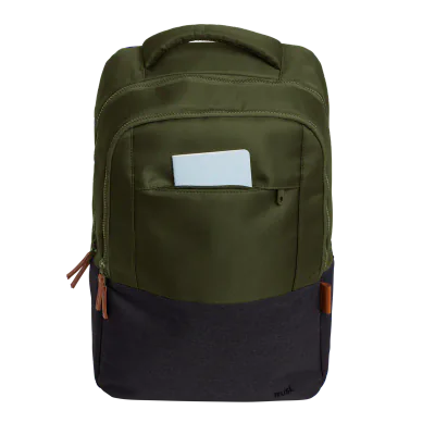 Rucsac laptop Trust Lisboa pentru laptop-uri cu diagonala de 16", material POM, RPET Polyester, RPET twill polyester, volum 23 L, verde