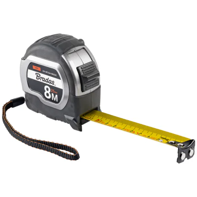Ruletă BRADAS DIY-MTS34-0825/K, 8 m, lățime bandă 25 mm