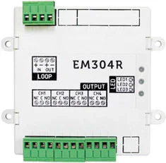 S-EM304R - Modul adresabil 4 iesiri de tip releu. Compatibil protocol Enea.