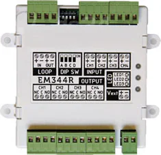 S-EM344R - Modul intrari - iesiri, 4 intrari , 4 iesiri (libere de potential), protocol INIM, izolator incorporat