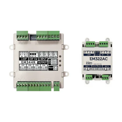 S-EM344R - Modul intrari - iesiri, 4 intrari , 4 iesiri (libere de potential), protocol INIM, izolator incorporat
