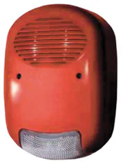 S-IVY R - Sirena cu flash de exterior, autoalimentata 24Vdc, culoare rosie. Suporta Acumulator backup 12V-2.4Ah