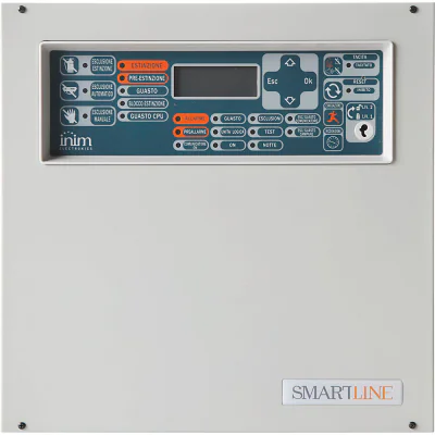 S-SmartLine 020/4 - Centrală de incendiu cu 4 zone extensibile până la 20, suportă până la 32 de detectoare pe zonă.