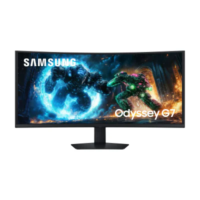 Samsung G75F, 101.6 cm (40"), 5120 x 2160 pixels, WUHD, LCD, 1 ms, Black