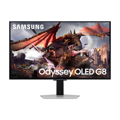 Samsung G80SD, 81.3 cm (32"), 3840 x 2160 pixels, 4K Ultra HD, OLED, 0.03 ms, Silver