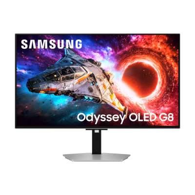 Samsung G80SH, 81.3 cm (32"), 3840 x 2160 pixels, 4K Ultra HD, OLED, 0.03 ms, Silver
