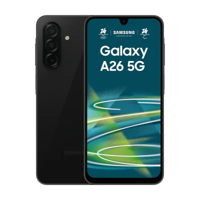 Samsung Galaxy A26, 17 cm (6.7"), 6 GB, 128 GB, 50 MP, Android 15, Black