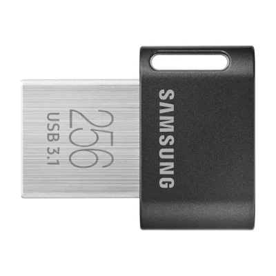 Samsung MUF-256AB, 256 GB, USB Type-A, 3.2 Gen 1 (3.1 Gen 1), 400 MB/s, Capless, Grey, Silver