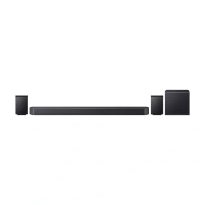 Samsung Q-series HW-Q990H, 11.1.4 channels, Dolby Atmos, Dolby Digital Plus, Dolby TrueHD, Dolby Digital 5.1, Dolby Atmos Music, Wireless, Black, Titan Black, High Dynamic Range 10+ (HDR10 Plus)