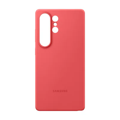 Samsung Silicone Case for Galaxy S25 Ultra, Cover, Samsung, Galaxy S25 Ultra, 17.5 cm (6.9"), Red
