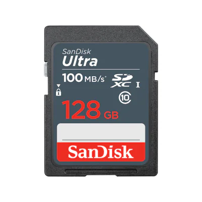 SANDISK ULTRA 128GB SDXC/MEMORY CARD 100MB/S
