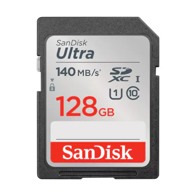 SANDISK ULTRA 128GB/SDXC MEMORY CARD 140MB/S