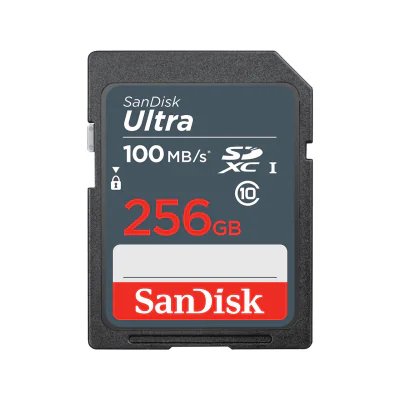 SANDISK ULTRA 256GB SDXC/MEMORY CARD 100MB/S