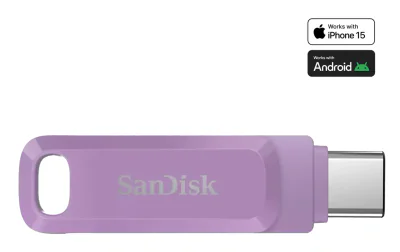 SANDISK ULTRA DUAL DRIVE GO USB/TYPE-C 1TB LAVENDER GLOBAL