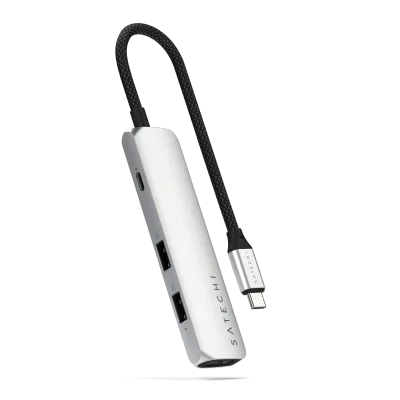 Satechi 4-in-1 USB-C Slim Multiport Adapter 4K - Silver
