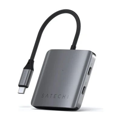 Satechi 4-Port USB-C Hub with PD - Space Gray