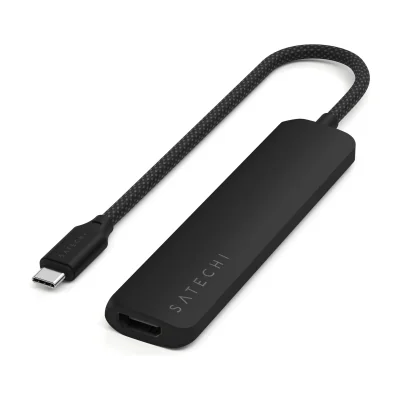 Satechi 6-in-1 USB-C Slim Multiport Adapter - Black