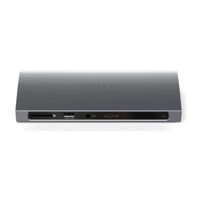 Satechi Aluminium Thunderbolt 4 Dock (1xT4 P 96W,3x T4 40Gbps 15W,Ethernet,3xUSB-A 3.2 10 Gbps,1xUSB-A 2.0 charging,SDcard,3.5mm audio) EU version - Space Grey