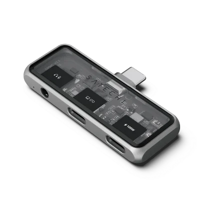 Satechi Mobile XR Hub with dual USB-C and Audio - Space Gray