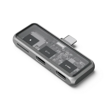 Satechi Mobile XR Hub with dual USB-C and microSD - Space Gray