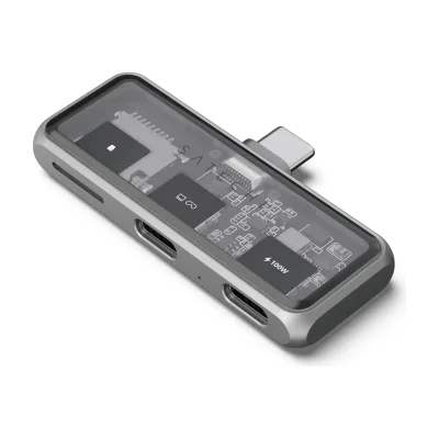 Satechi Mobile XR Hub with dual USB-C and microSD - Space Gray