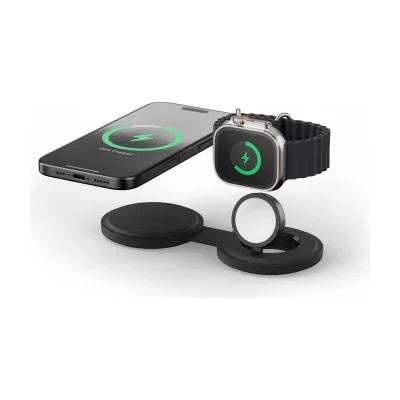 Satechi OntheGo 2-in-1 Wireless Charger - Black