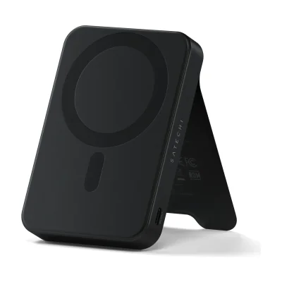 Satechi Qi2 10K Magnetic Power Bank with Stand - Black