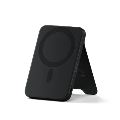 Satechi Qi2 5K Magnetic Power Bank with Stand - Black