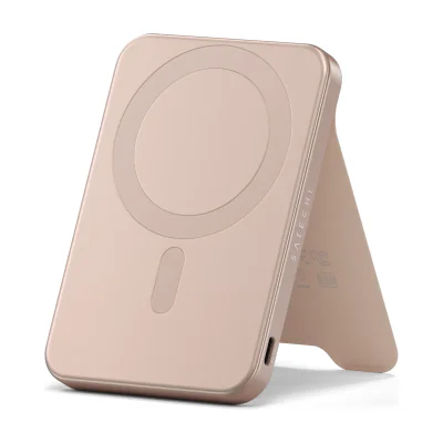 Satechi Qi2 5K Magnetic Power Bank with Stand - Desert Rose