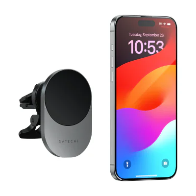 Satechi Qi2 Wireless Car Charger - Space Gray