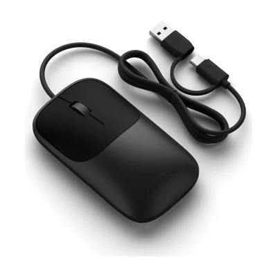 Satechi Slim LX Wired Mouse - Space Black