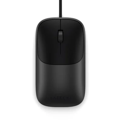Satechi Slim LX Wired Mouse - Space Black