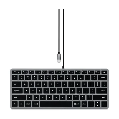 Satechi Slim W1 USB-C BACKLIT Wired Keyboard - US - Space Grey