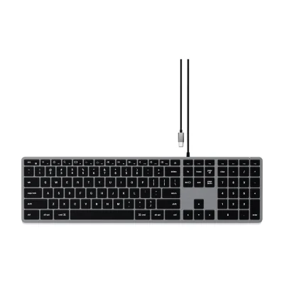 Satechi Slim W3 USB-C BACKLIT Wired Keyboard - US - Space Grey