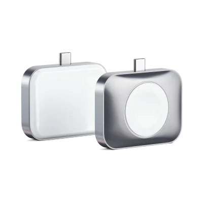 Satechi USB-C 2 in 1 Wireless charging dock for Apple watch and Airpods - Silver