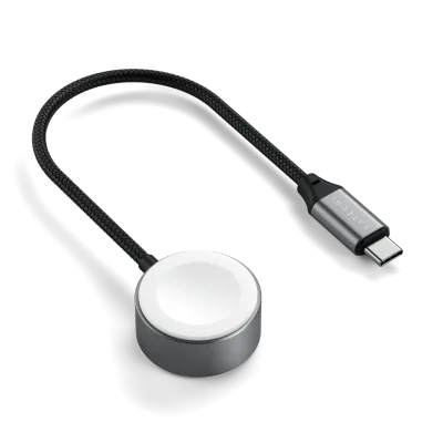 Satechi USB-C Magnetic Fast-Charging Cable for Apple Watch - Space Gray