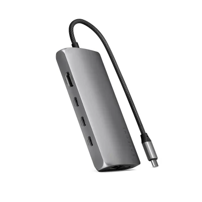 Satechi USB-C MultiPort Adapter 8K with Ethernet V3 - Space Gray