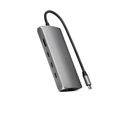 Satechi USB-C MultiPort Adapter 8K with Ethernet V3 - Space Gray