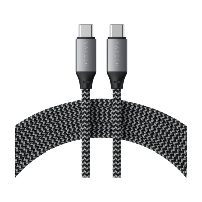 Satechi USB-C to USB-C 100W Braided Charging 2m Cable - Grey
